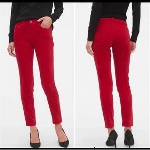 CHAPS Denim Red Daniella curvy fit jeans size 4 like new!